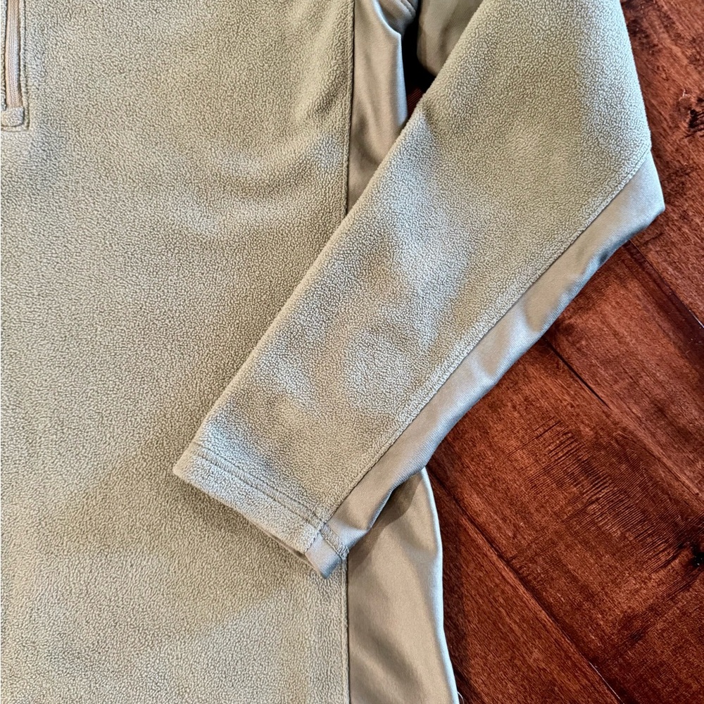 Columbia Size M Men's Olive Zip-Up Sweatshirt Softshell Fleece - Picture 5 of 6